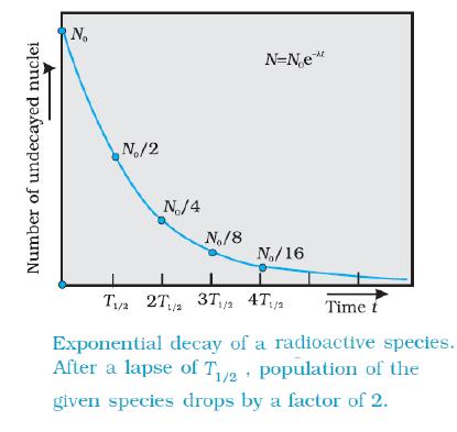Radioactive decay curve