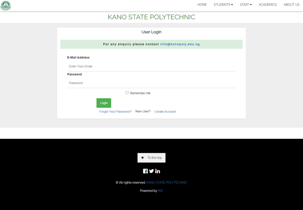 Kano State Polytechnic HND Admission List 2021-2022