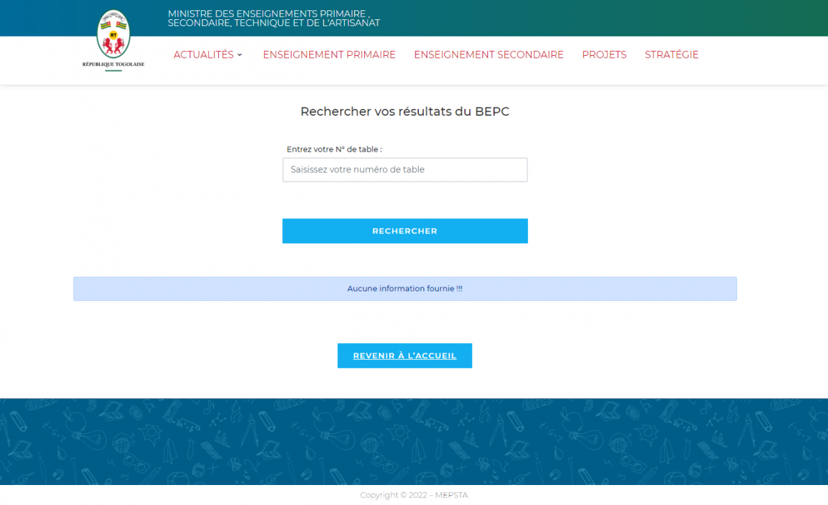 Comment consulter les résultats BEPC Togo 2022 sur Togocom Ou Moov et en ligne
