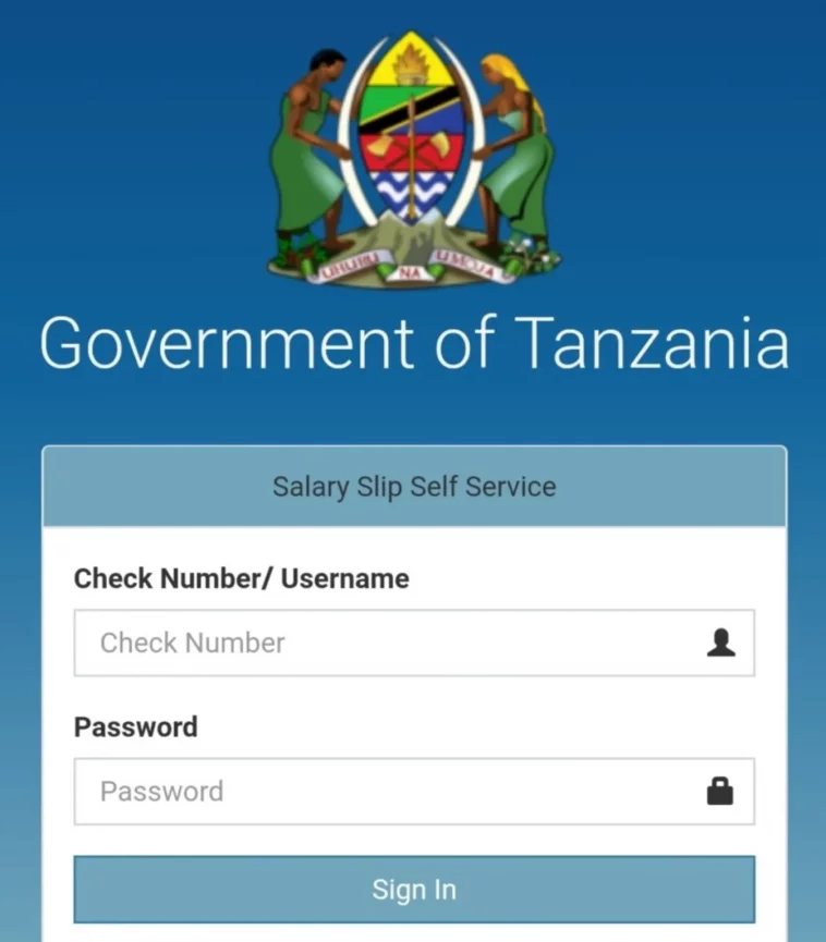 salaryslip.mof.go.tz - Tanzanian online Salary Slip Portal Tanzania 2022-2023: Get Salary Slip Online