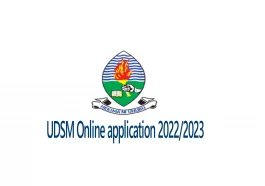 UDSM Admissions Online Application Form 2022-2023