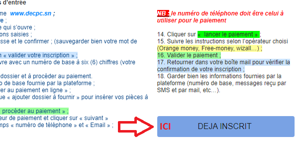 DECPC Sénégal : inscriptions aux concours 2022-2024 sur la plateforme www.decpc.sn 