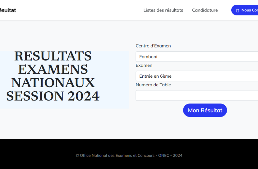 Résultats du CEPE et Concours d'Entrée en 6ème Comores 2024