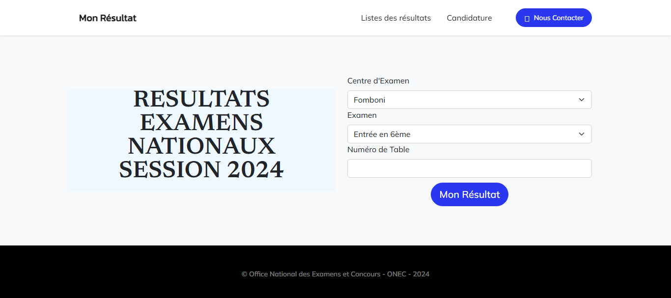 Résultats du CEPE et Concours d'Entrée en 6ème Comores 2024