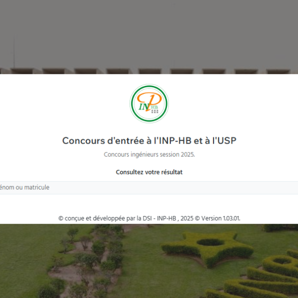Les résultats du Concours INP-HB ingénieurs session 2025 sont disponibles