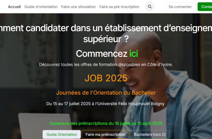 Côte d’Ivoire : Les Affectations Post-Bac 2025 Ont Démarré, Près de 133 000 Bacheliers Concernés