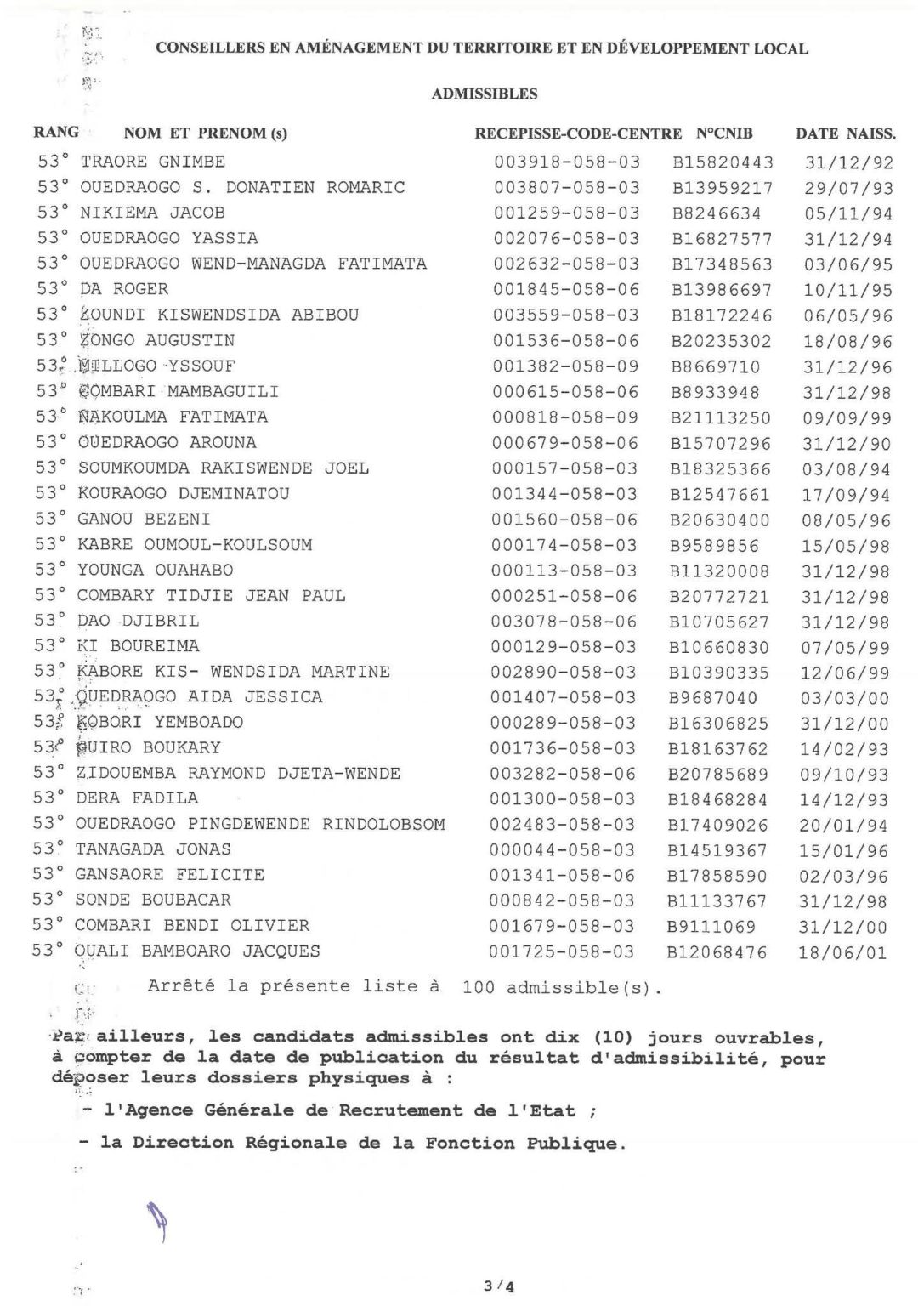 Résultats D Admissibilité De Quatre 04 Concours Directs Session 2025